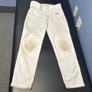 Under Armour white baseball pants